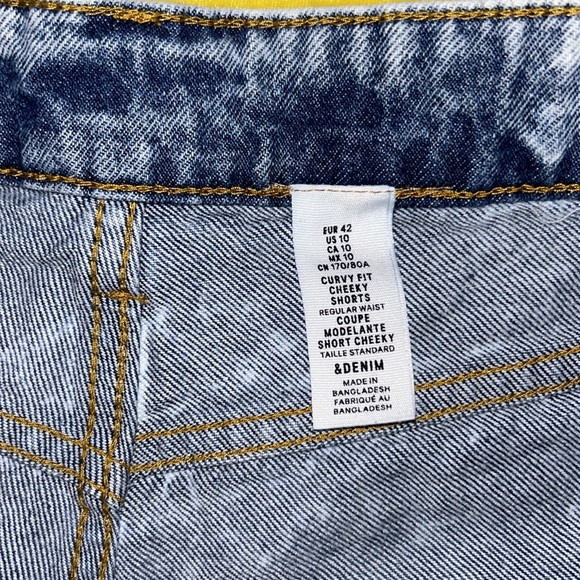 & Denim Short Cheeky Size 10 Curvy Fit Jean Shorts - Picture 5 of 14